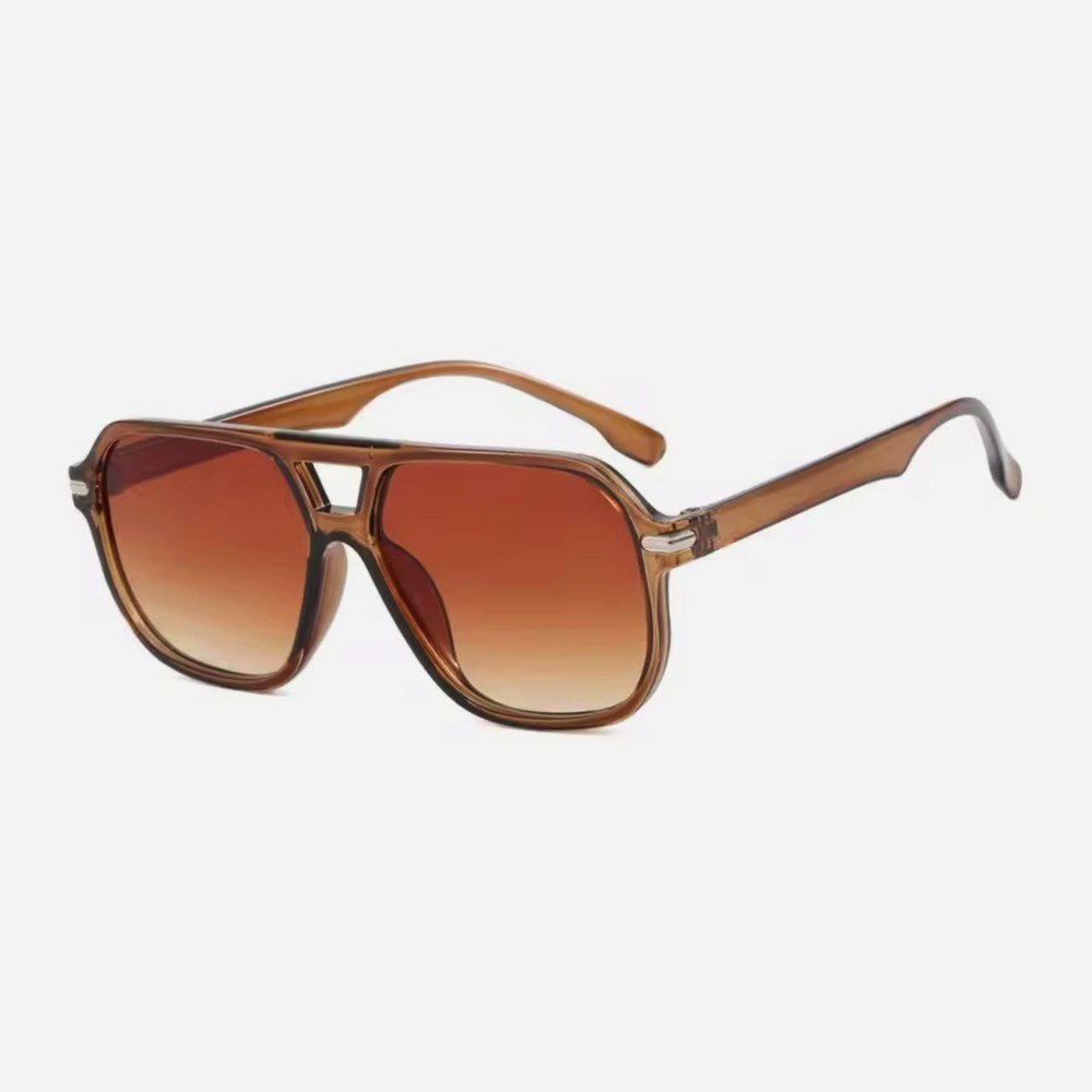 Capri Rust oversized sunglasses with rust gradient lenses