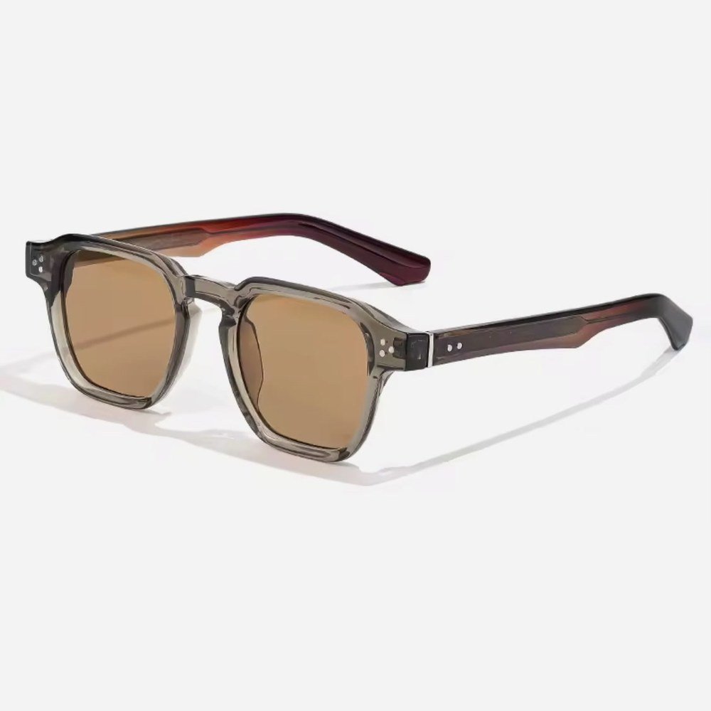 Cedar classic square sunglasses with amber lenses