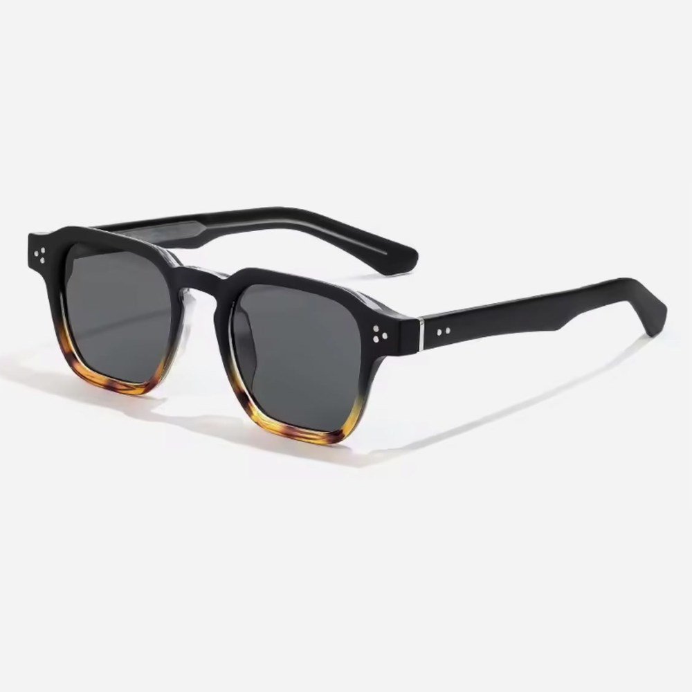 Ember classic square sunglasses with smoke grey lenses