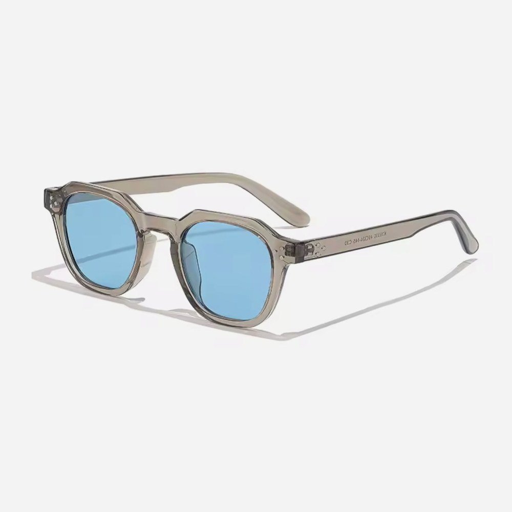 Haven Lagoon classic square sunglasses with blue lenses