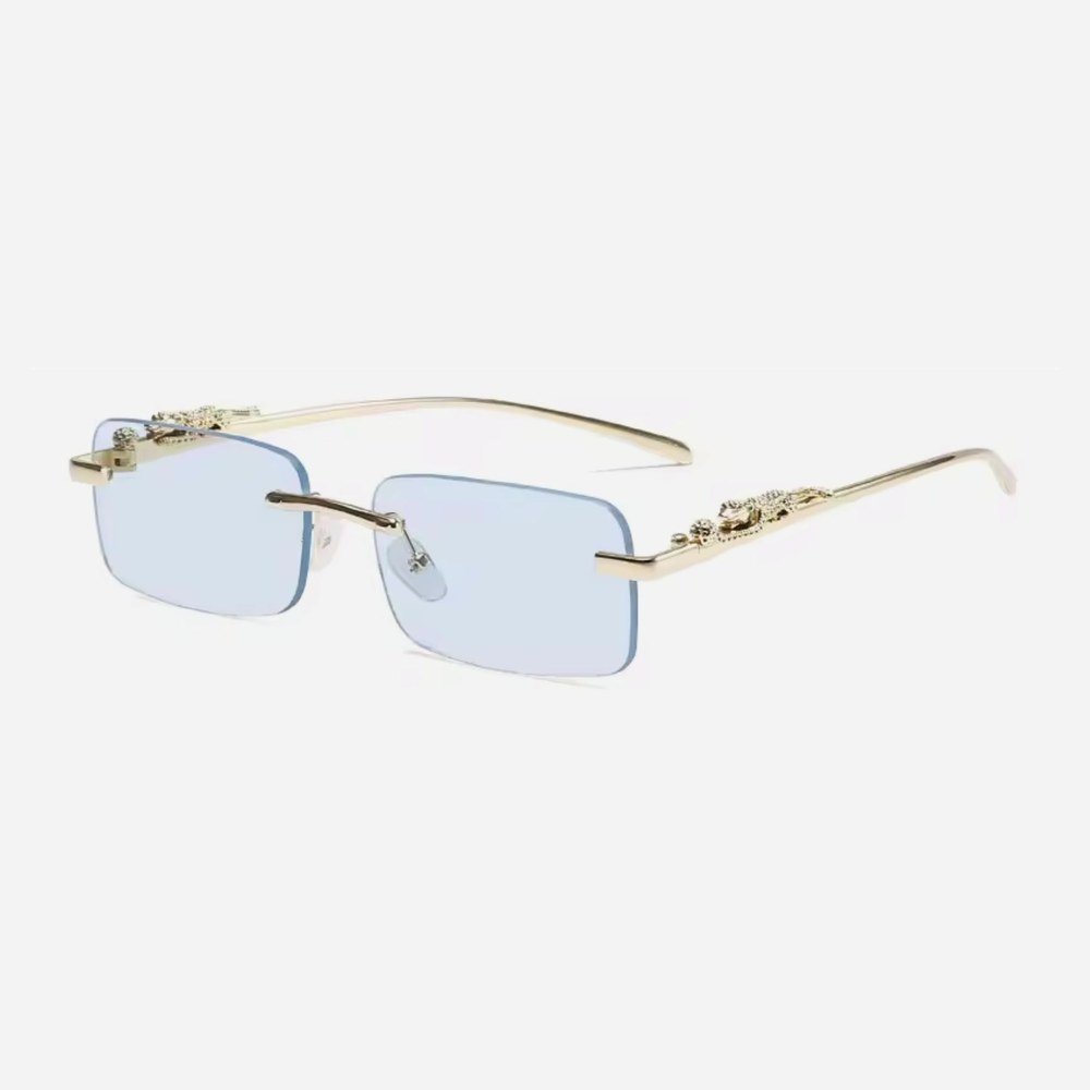 Prowl Ice rimless sunglasses with ice blue lenses