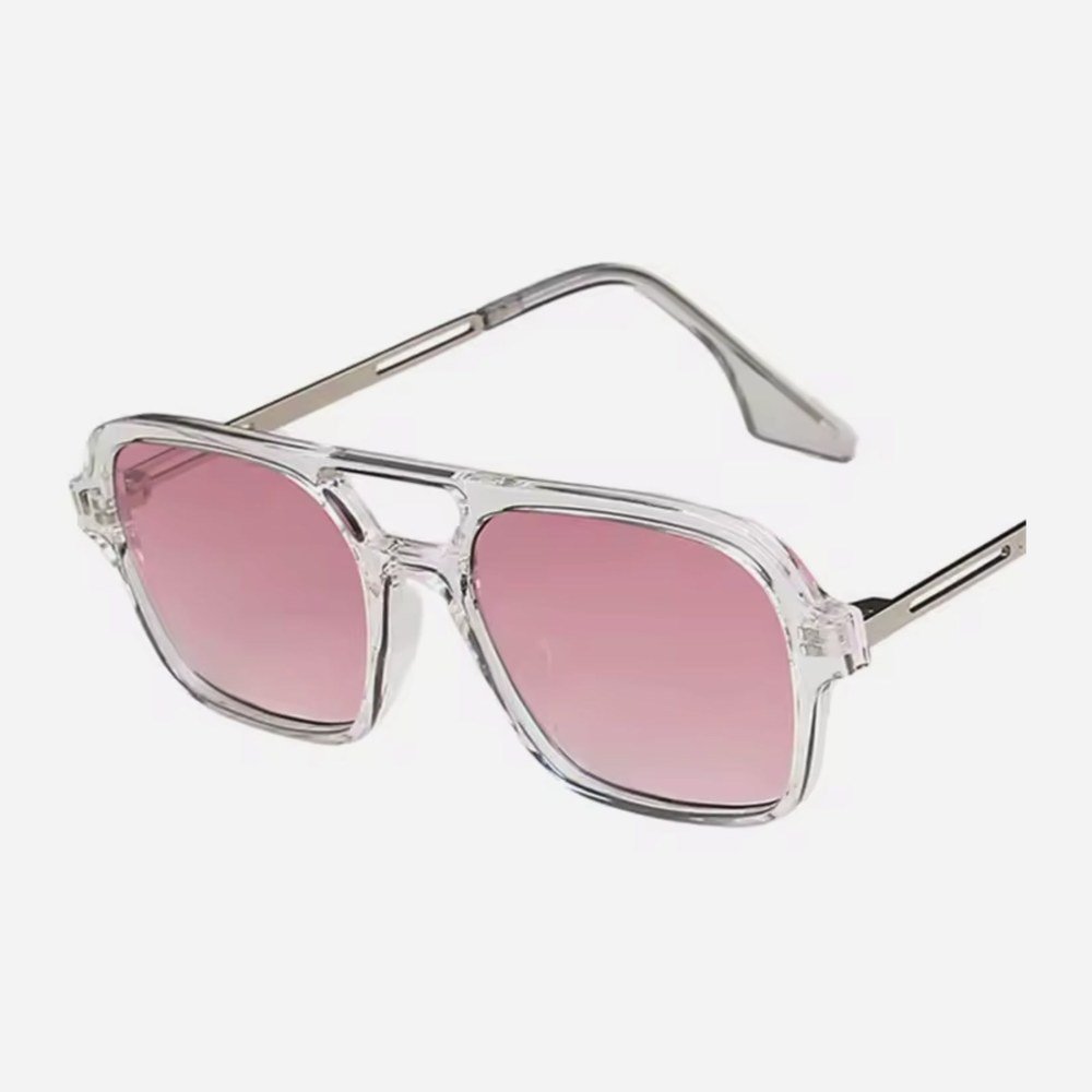 Skyline Rose double-bridge sunglasses with rose gradient lenses